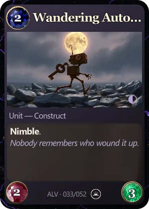Wandering Automaton. Nimble.